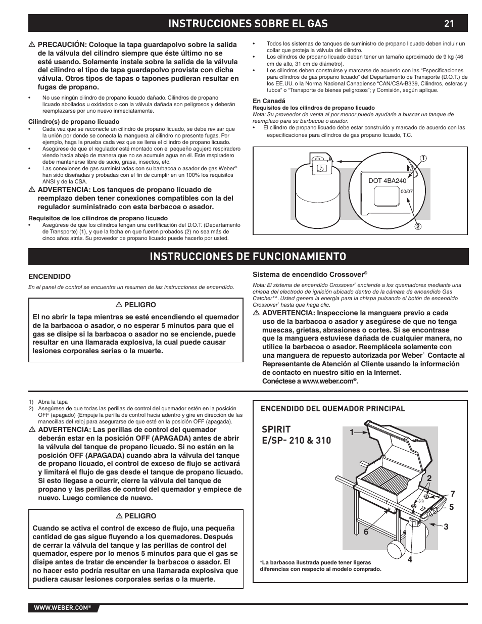 weber SP - 310 User Manual | Page 21 / 40