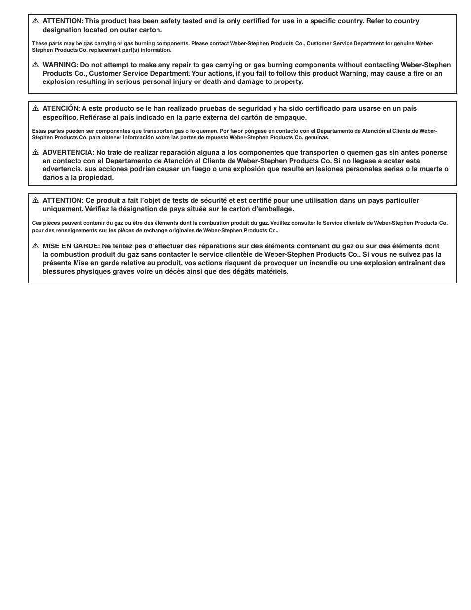 weber SP - 310 User Manual | Page 37 / 40