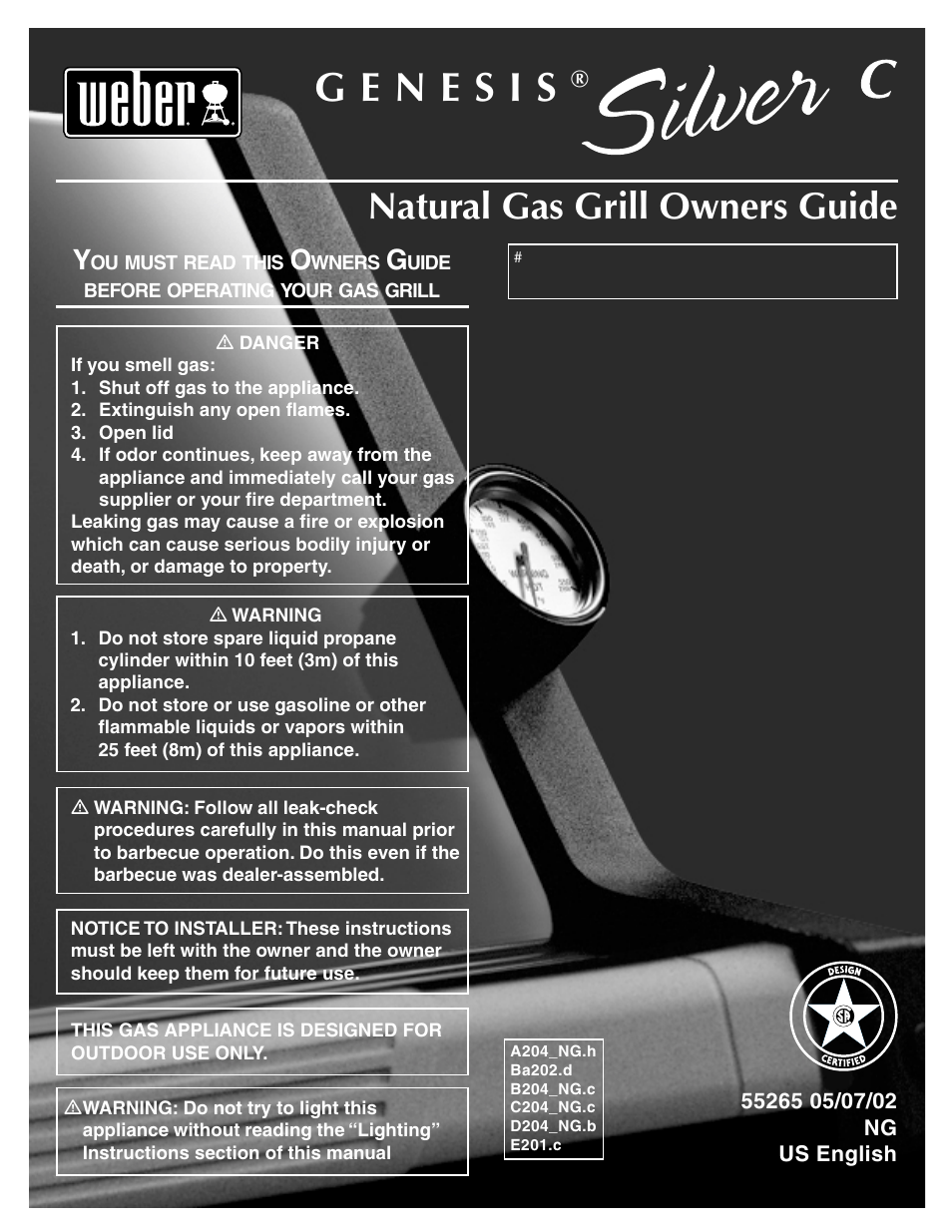 weber Genesis Silver C 55265 User Manual | 30 pages