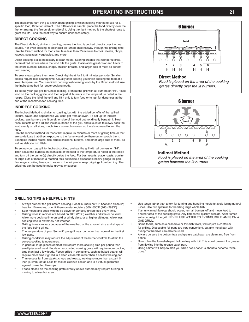 Operating instructions | weber 89373 User Manual | Page 21 / 92