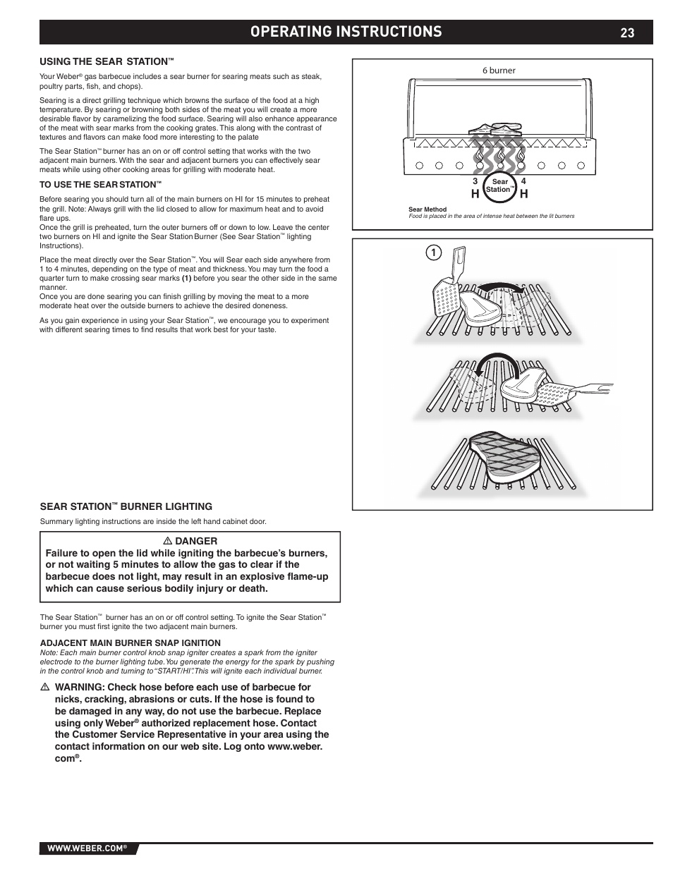 Operating instructions | weber 89373 User Manual | Page 23 / 92
