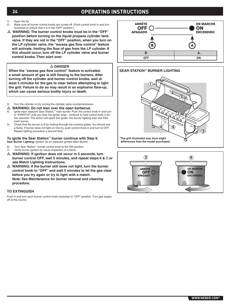 Operating instructions | weber 89373 User Manual | Page 24 / 92