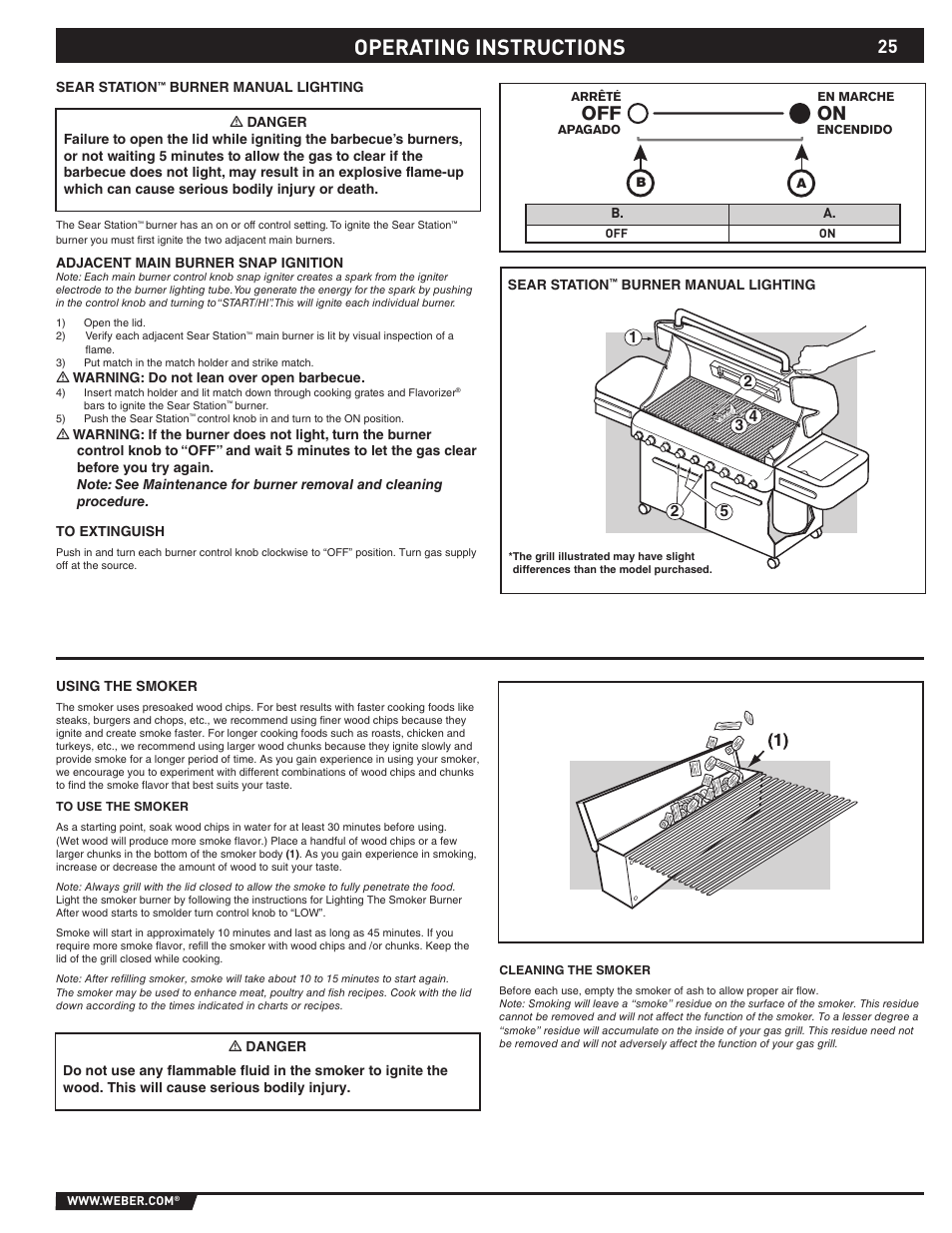 Operating instructions | weber 89373 User Manual | Page 25 / 92