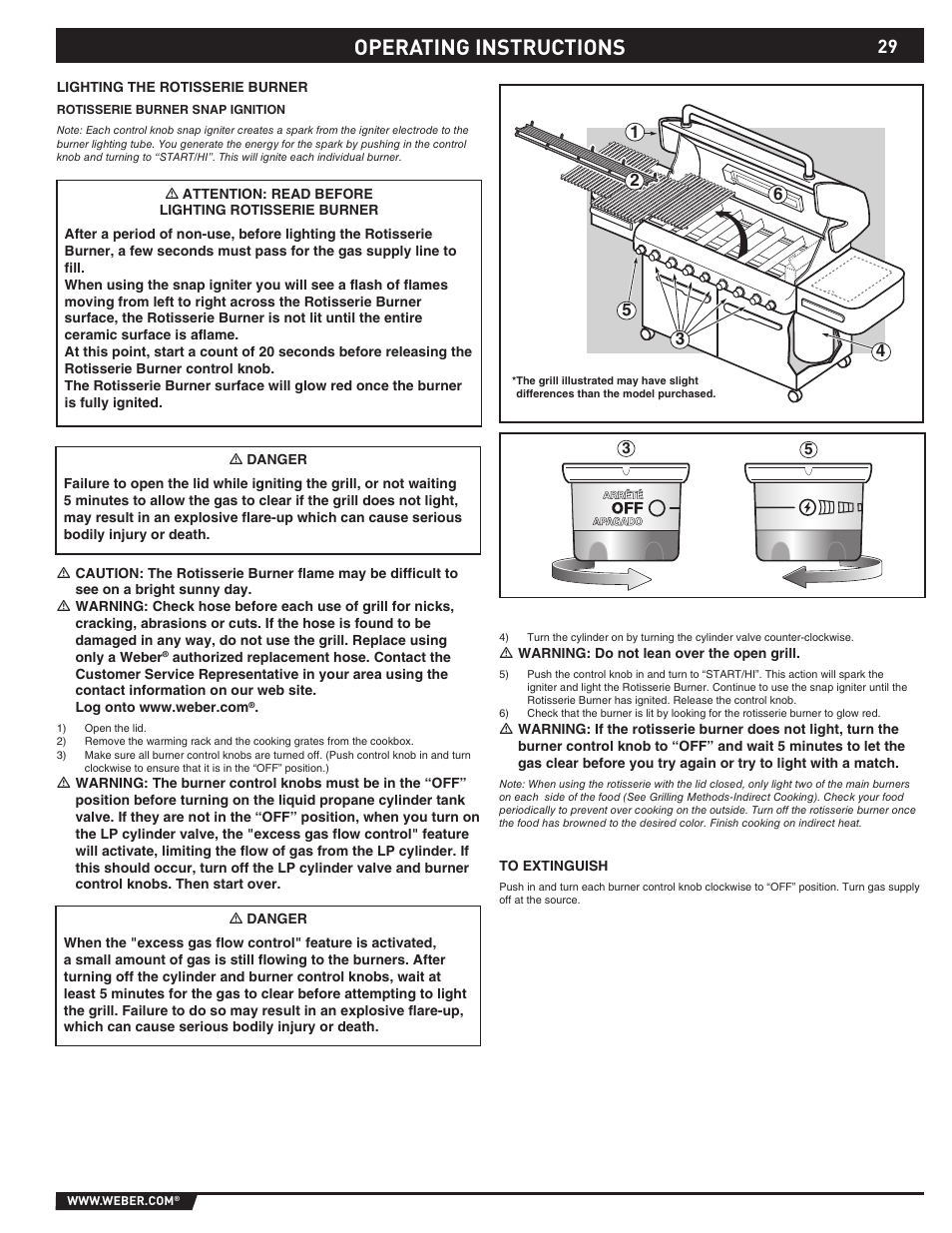 Operating instructions | weber 89373 User Manual | Page 29 / 92