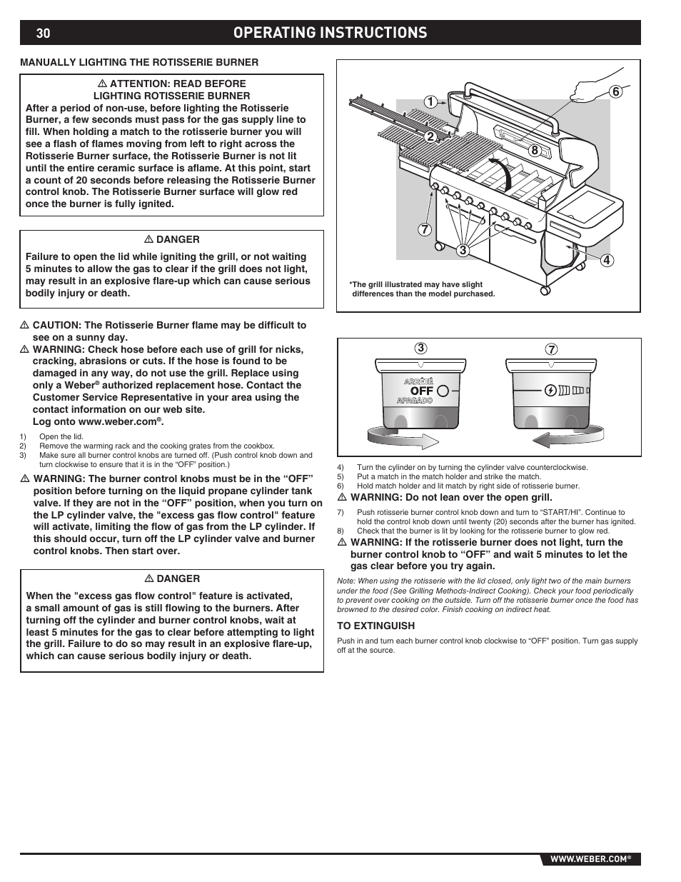 Operating instructions | weber 89373 User Manual | Page 30 / 92