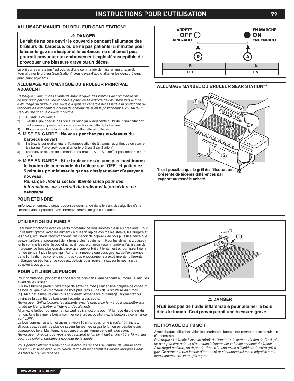 Instructions pour l’utilisation | weber 89373 User Manual | Page 79 / 92