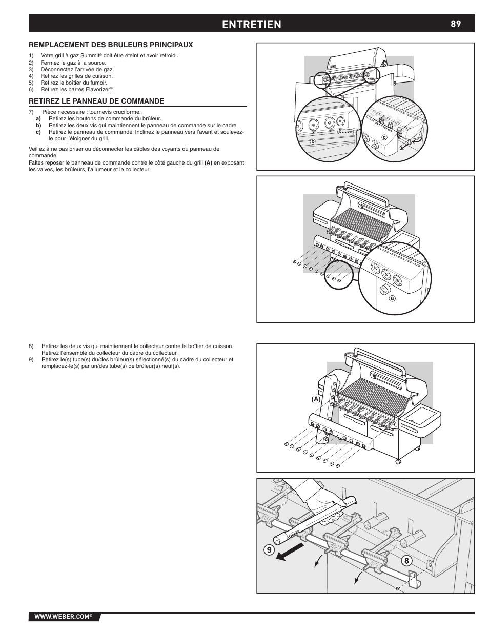 Entretien | weber 89373 User Manual | Page 89 / 92
