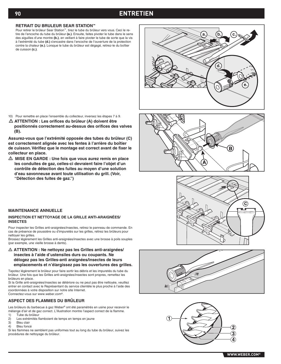 Entretien | weber 89373 User Manual | Page 90 / 92