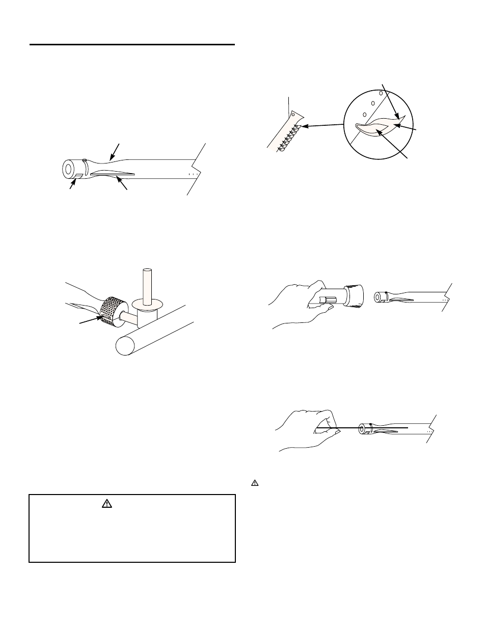 General maintenance, Weber spider stopper guards, Main burner flame pattern | Main burner cleaning procedure, Ƽdanger | weber 1100 User Manual | Page 28 / 36