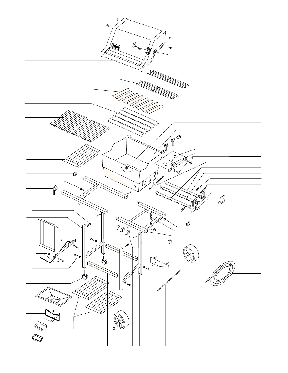 Parts list | weber 1100 User Manual | Page 32 / 36
