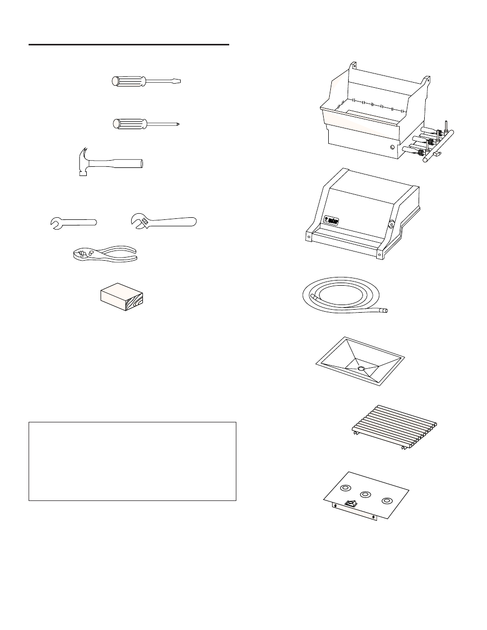 Assembly, Tools needed, Supplies needed | Check package contents | weber 1100 User Manual | Page 7 / 36