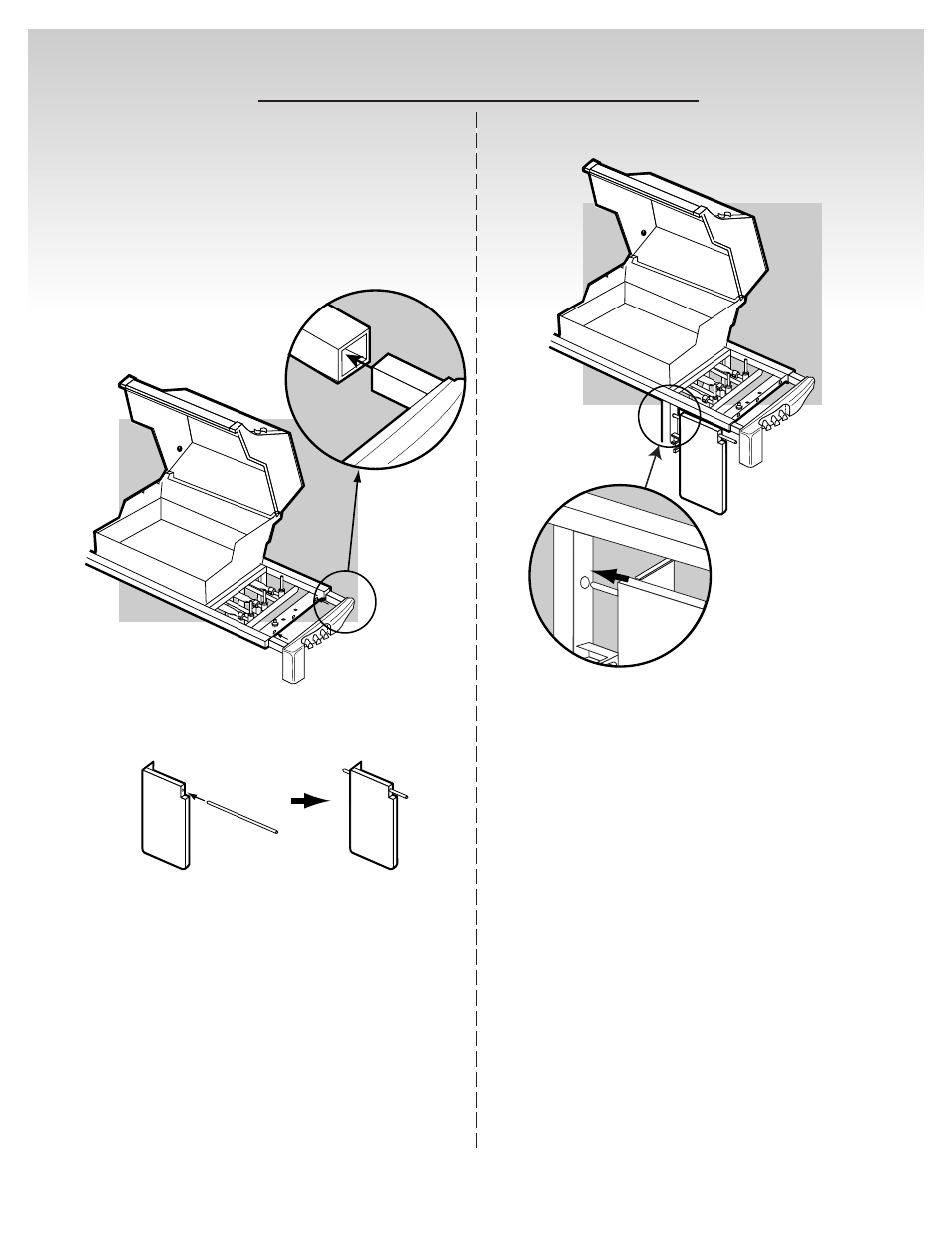Installing features, Install the right end trim piece with tool holders | weber 55204 User Manual | Page 20 / 33