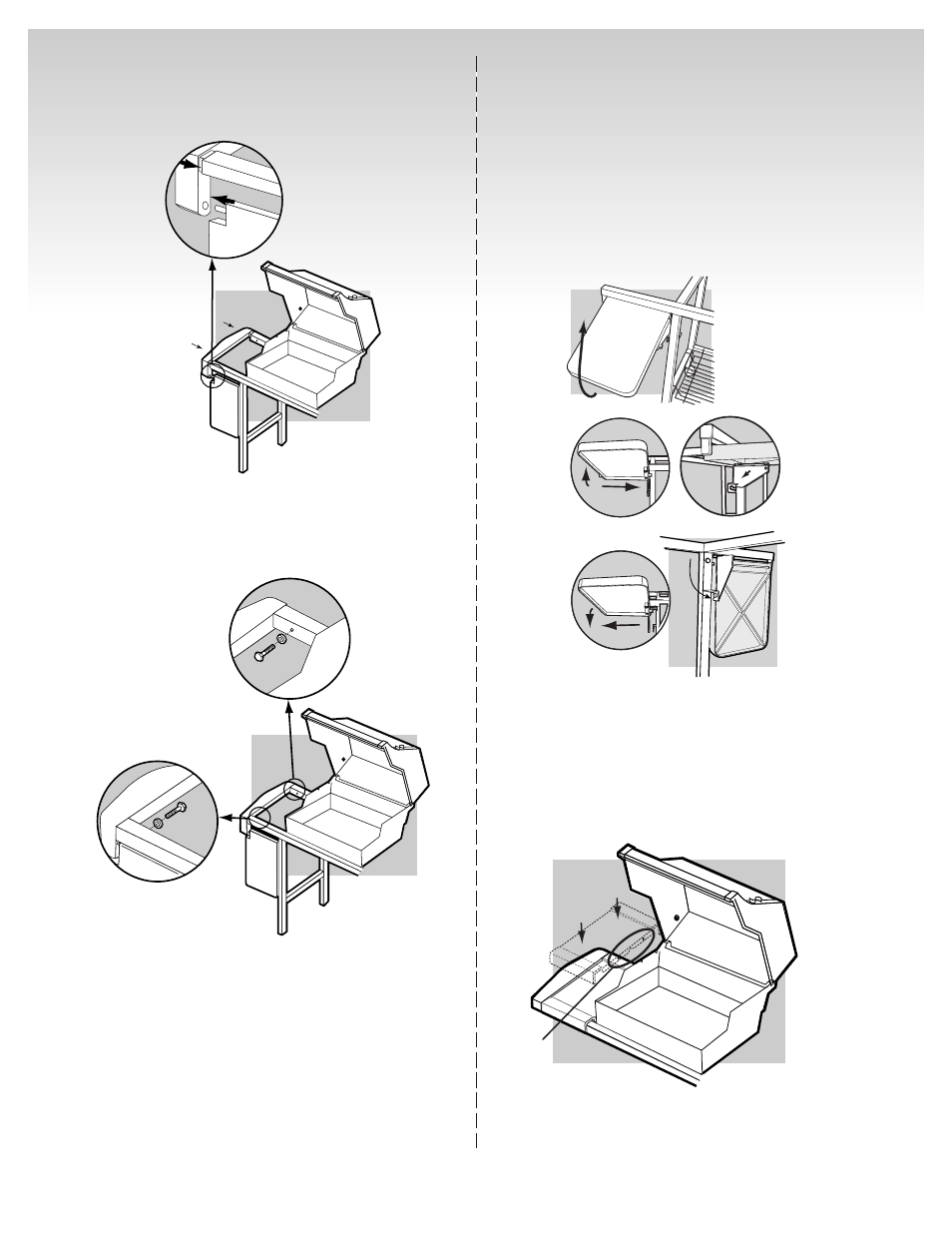 Install the work surface | weber 55204 User Manual | Page 23 / 33