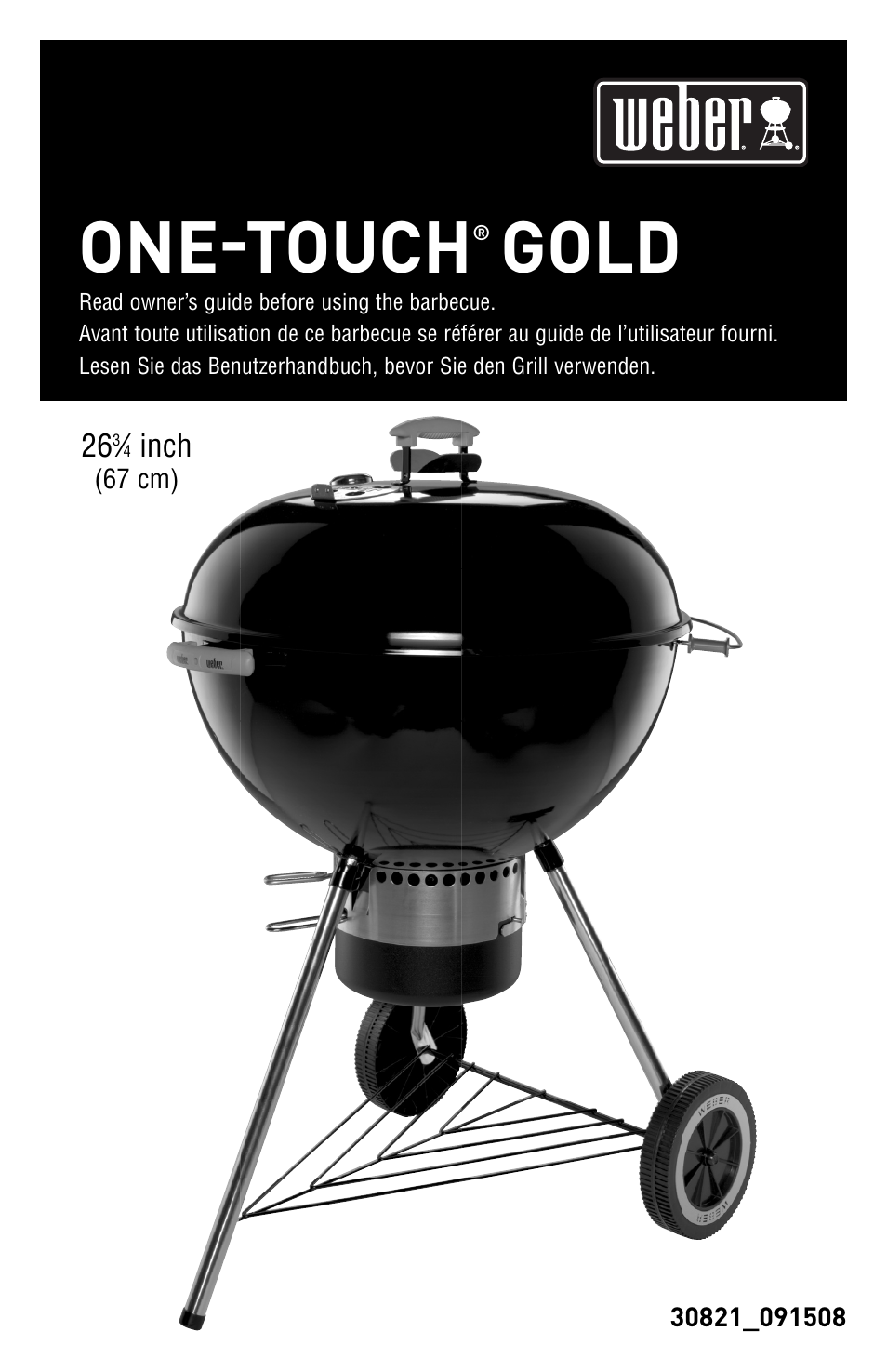 weber ONE-TOUCH GOLD 30821_091508 User Manual | 20 pages