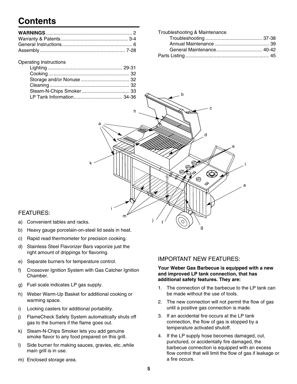 weber 5000 Series User Manual | Page 5 / 48