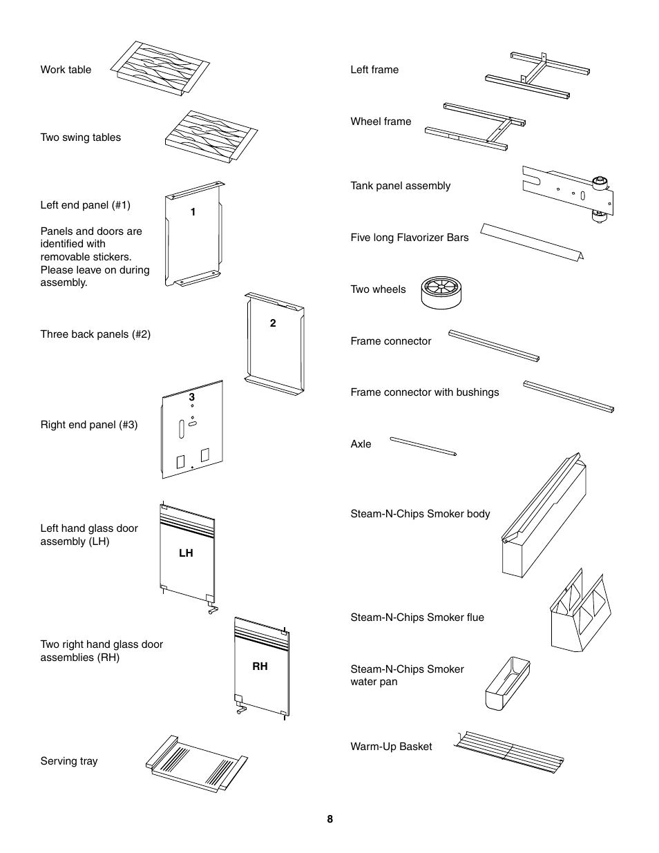 12 3 lh rh | weber 5000 Series User Manual | Page 8 / 48