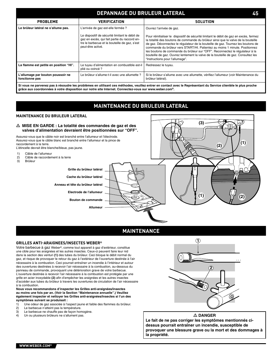 weber E/S-320 User Manual | Page 45 / 56