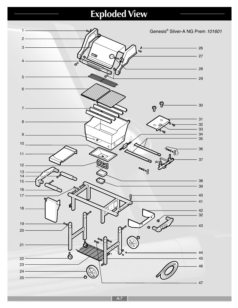 Exploded view | weber 55266 User Manual | Page 7 / 27