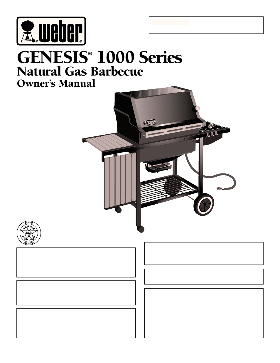 weber GENESIS 1000 SERIES User Manual | 32 pages