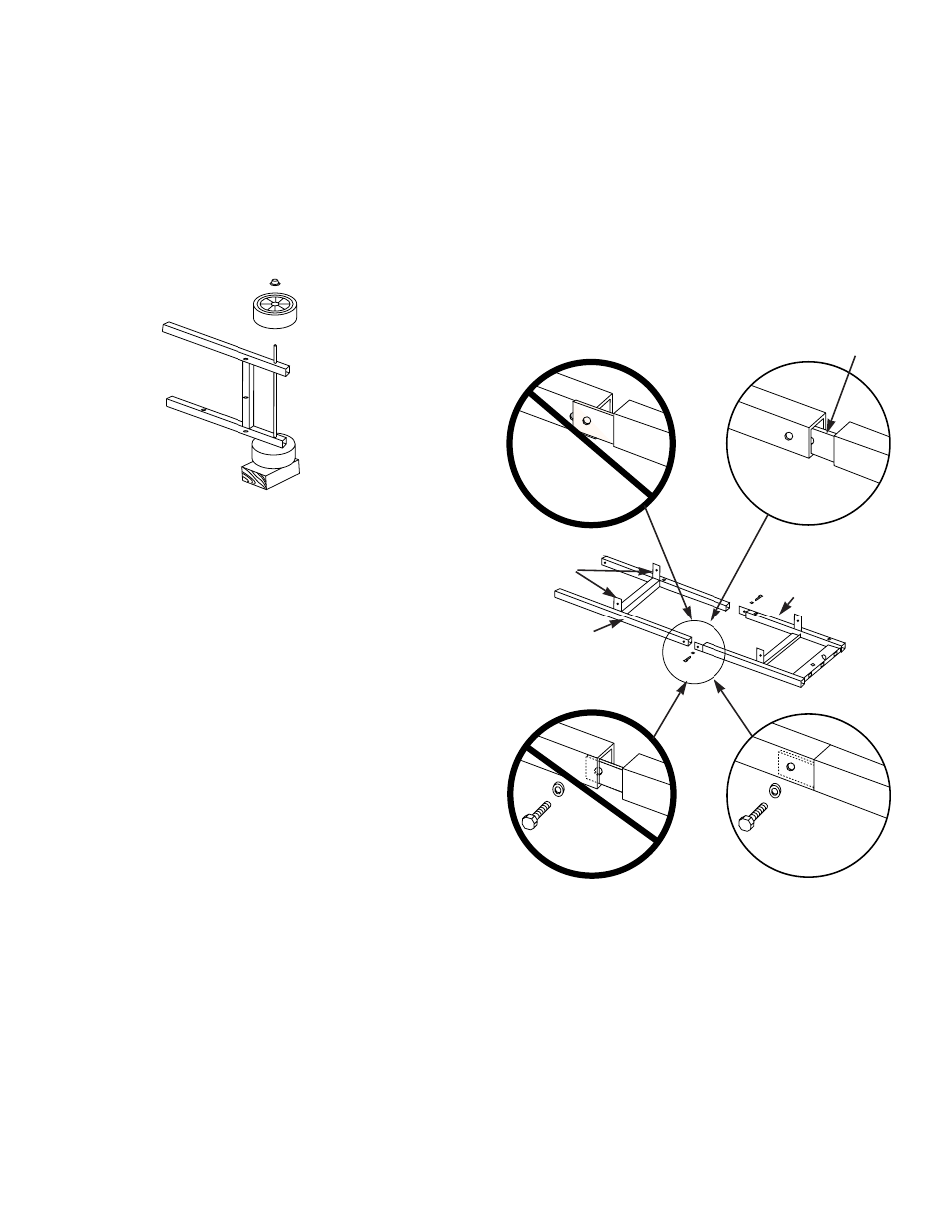 Assemble wheels, Assemble top frame, Step 2 assemble wheels | Step 3 assemble top frame | weber GENESIS 1000 SERIES User Manual | Page 10 / 32