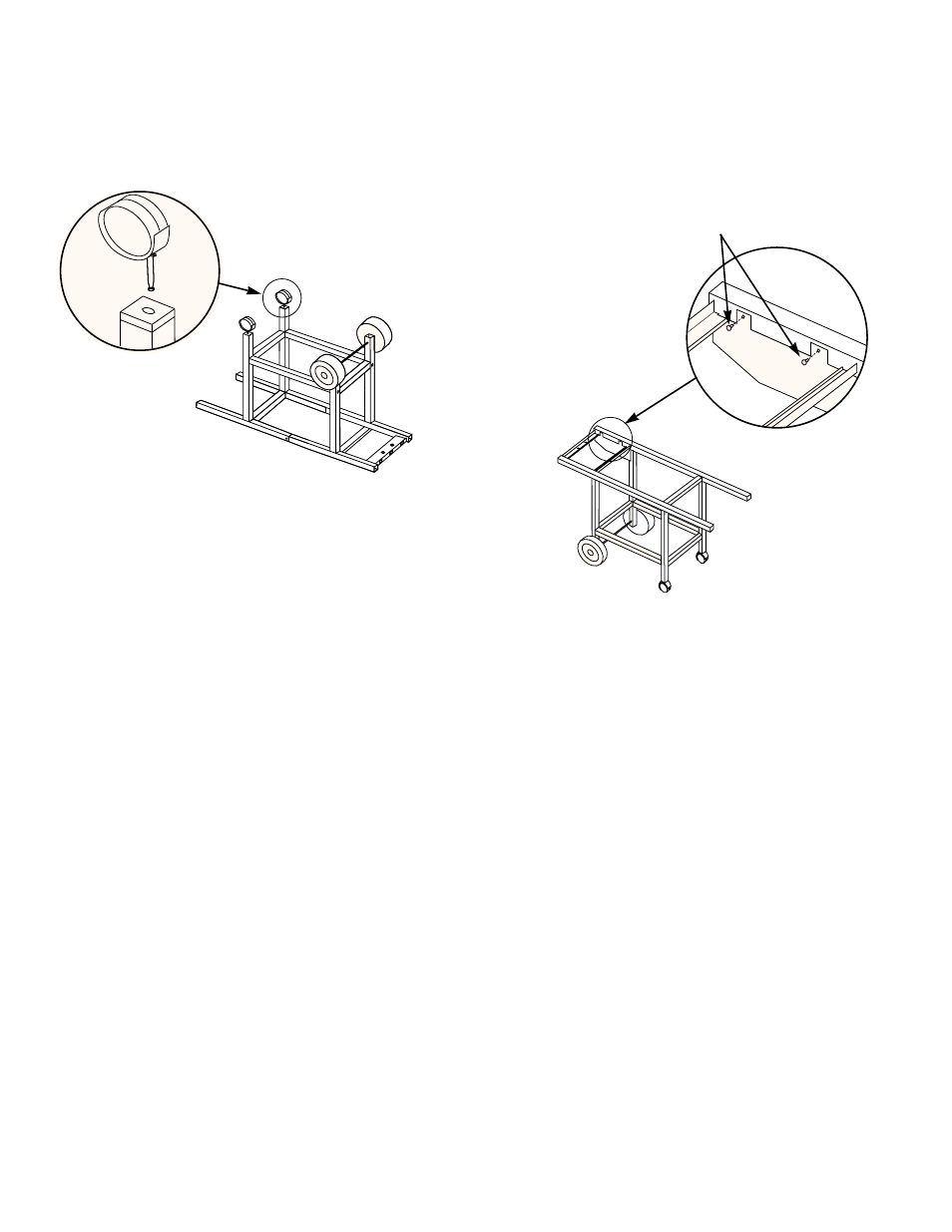 Insert casters, Add front panel | weber GENESIS 1000 SERIES User Manual | Page 12 / 32