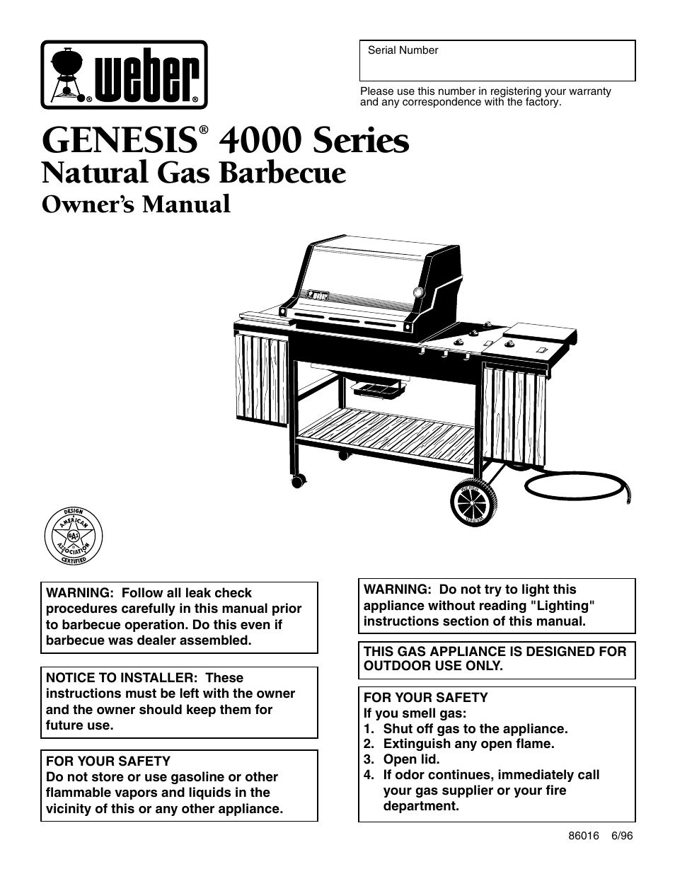 weber 4000 User Manual | 40 pages