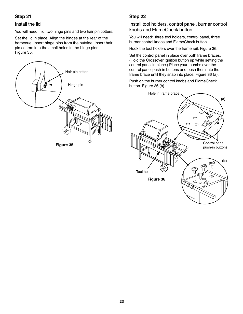 Install the lid | weber 4000 User Manual | Page 23 / 40