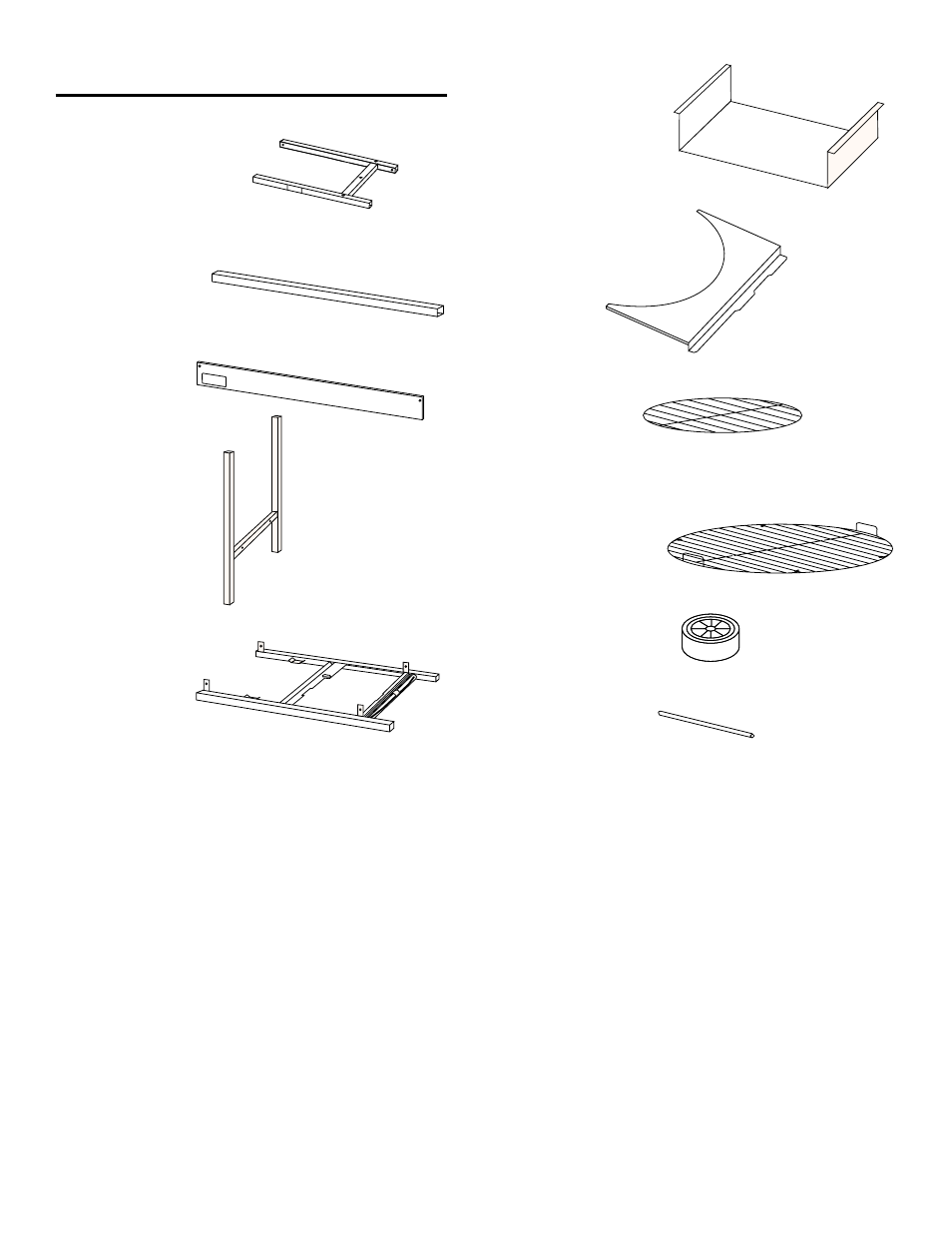 Two wheels axle | weber Grill User Manual | Page 9 / 20