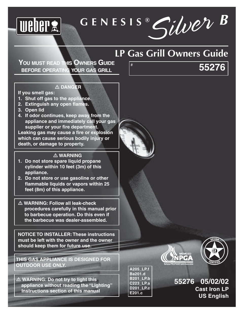 weber 55276 User Manual | 30 pages