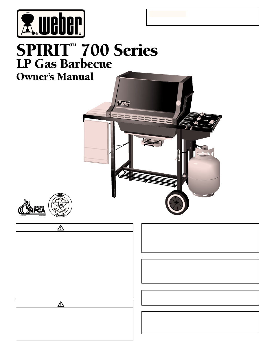 weber SPIRIT 700 User Manual | 36 pages