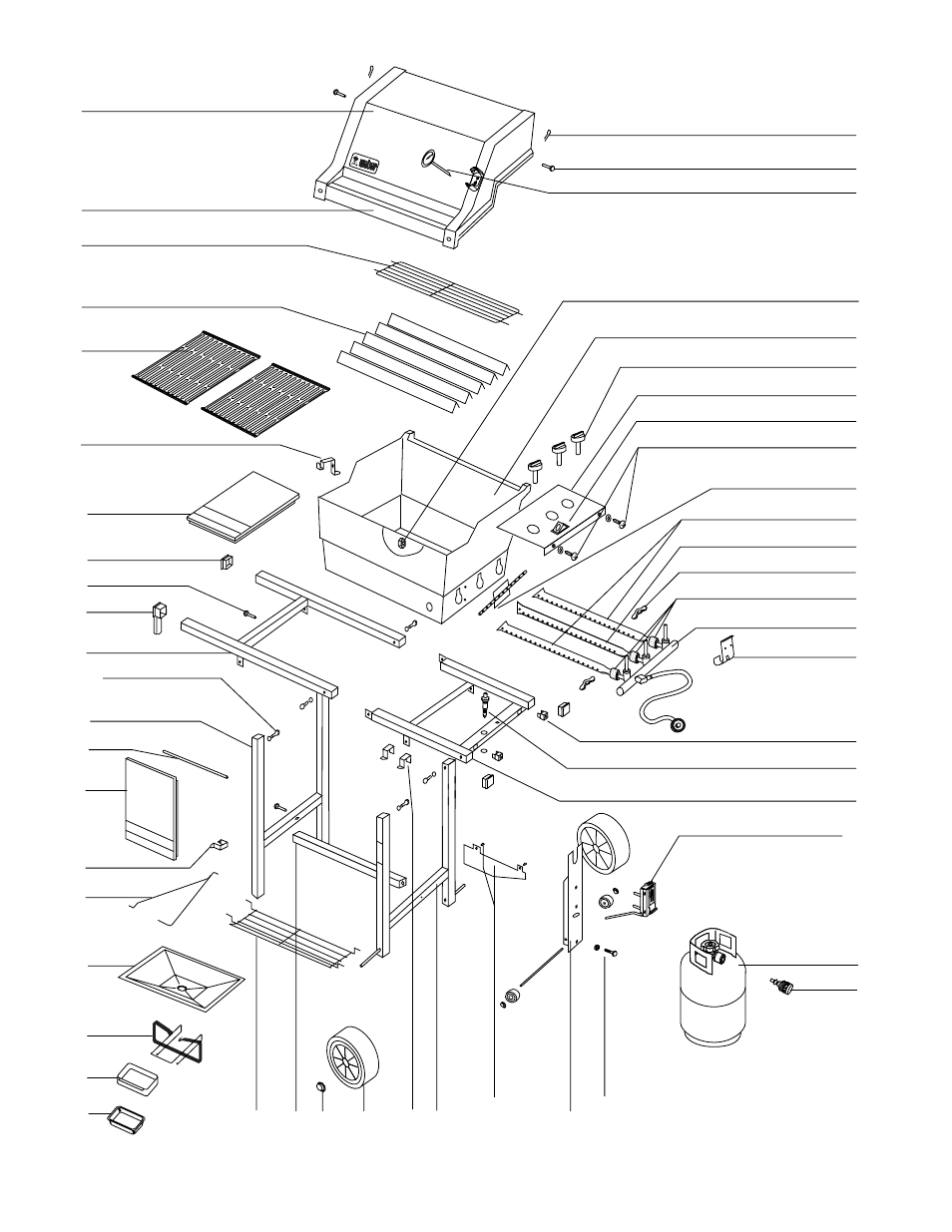Parts list | weber SPIRIT 700 User Manual | Page 34 / 36