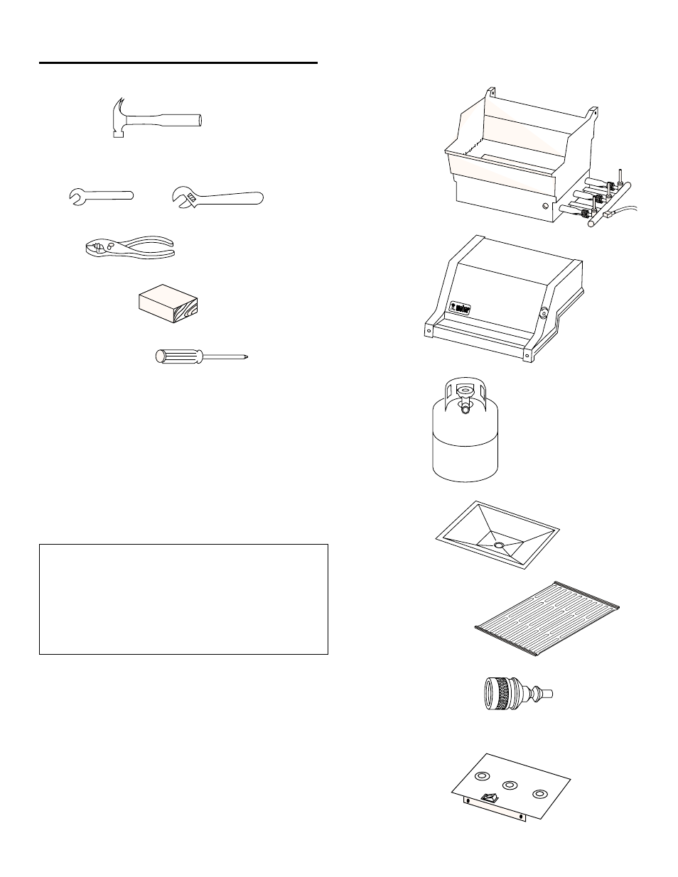 Assembly, Tools needed, Supplies needed | Check package contents | weber SPIRIT 700 User Manual | Page 7 / 36