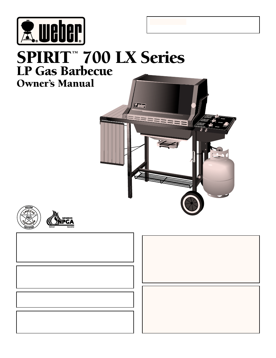 weber 700 LX User Manual | 36 pages