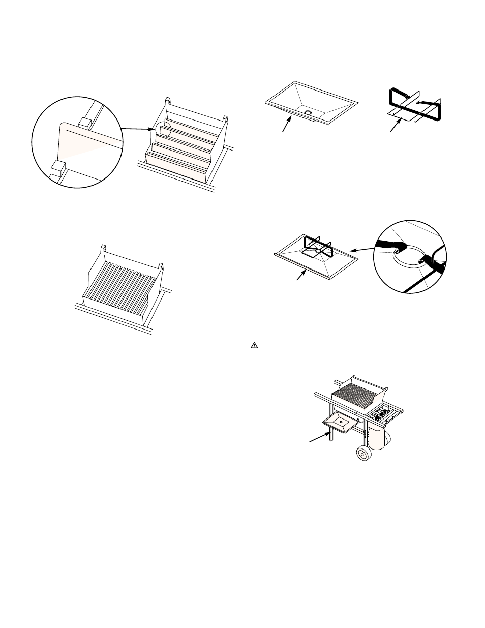 Install flavorizer bars and cooking grates, Install the bottom tray | weber 700 LX User Manual | Page 18 / 36