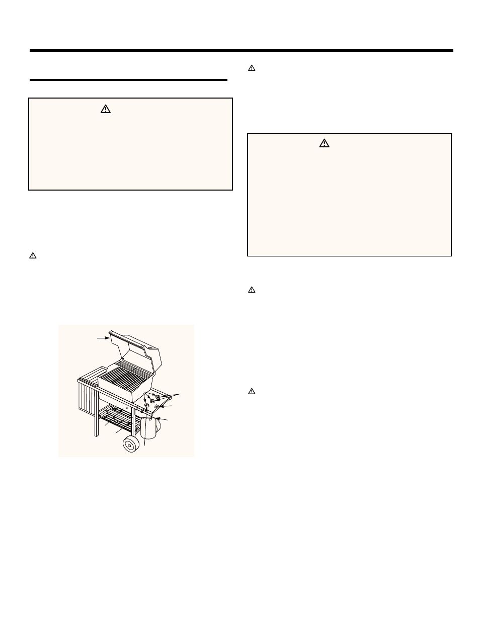 Operating instructions, Lighting, Crossover ignition system | To extinguish, Ƽdanger | weber 700 LX User Manual | Page 22 / 36