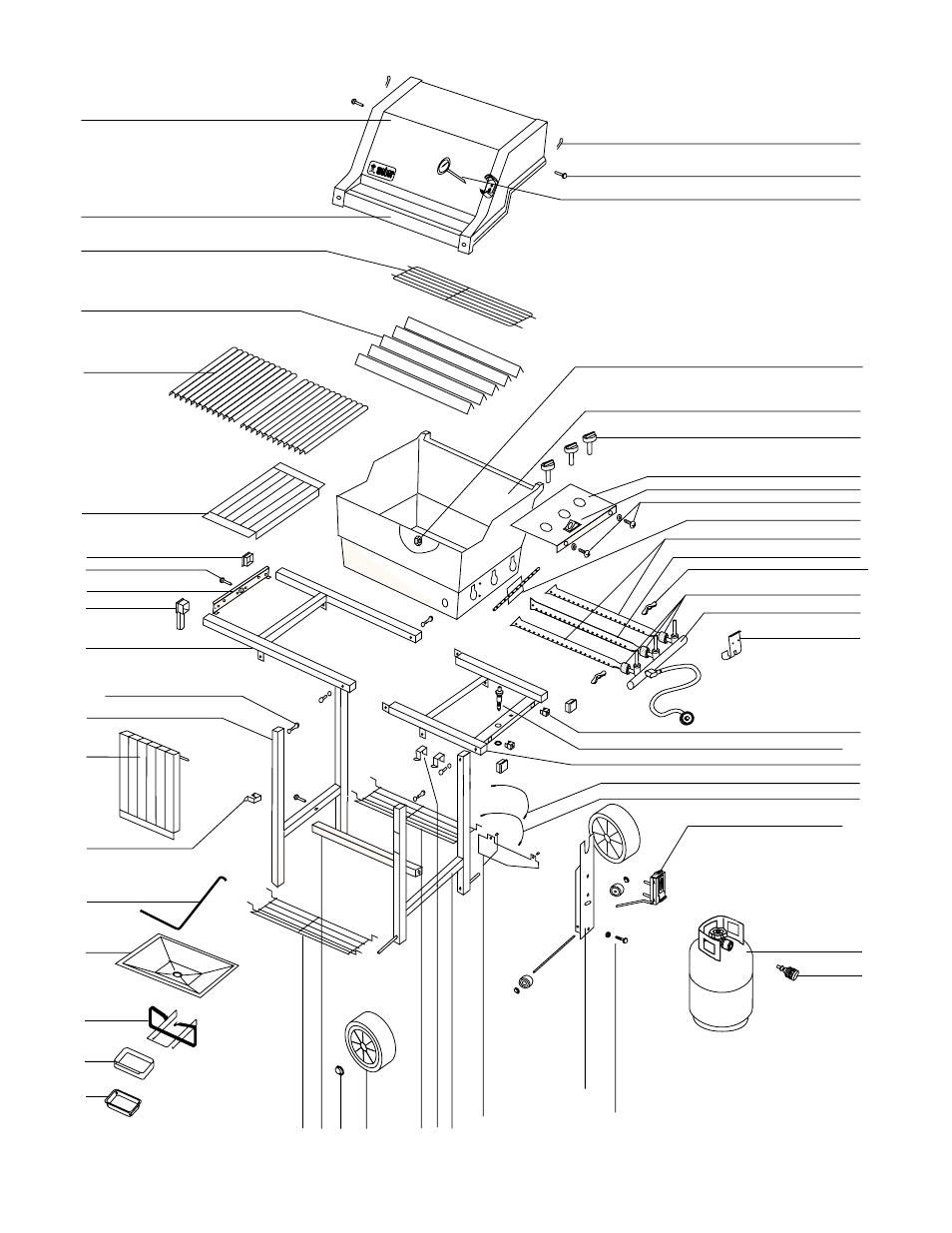 Parts list | weber 700 LX User Manual | Page 34 / 36