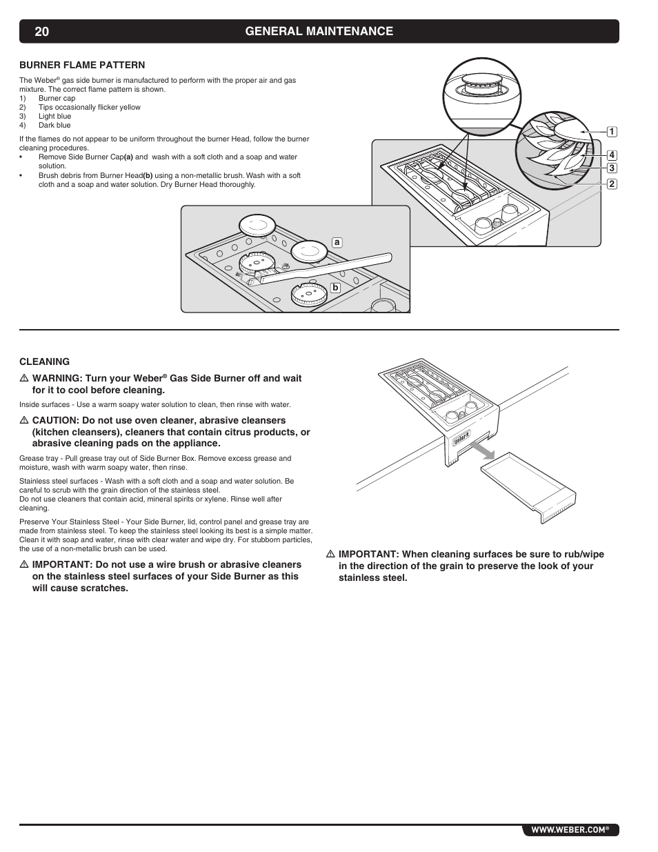 General maintenance | weber Summit 56069 User Manual | Page 20 / 56