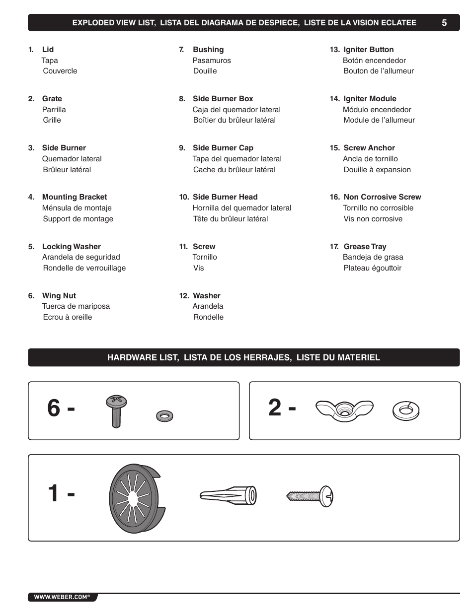 weber Summit 56069 User Manual | Page 5 / 56