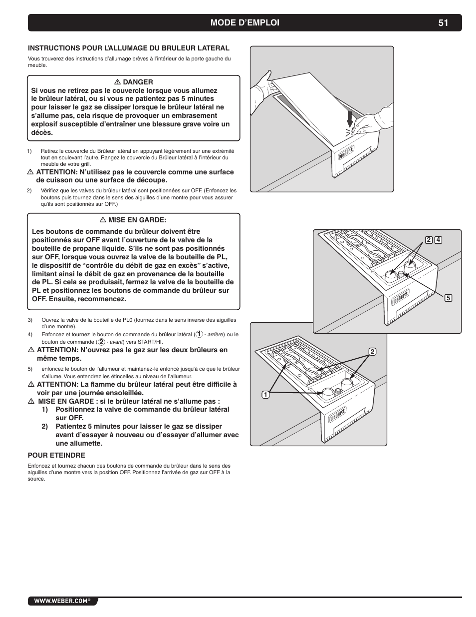 Mode d’emploi | weber Summit 56069 User Manual | Page 51 / 56
