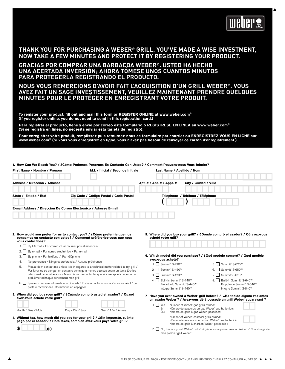 weber Summit E/S-450 User Manual | Page 83 / 84