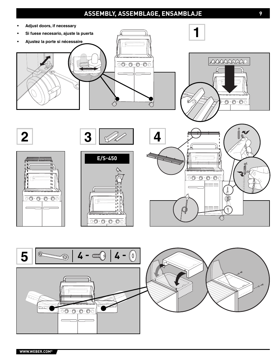 weber Summit E/S-450 User Manual | Page 9 / 84