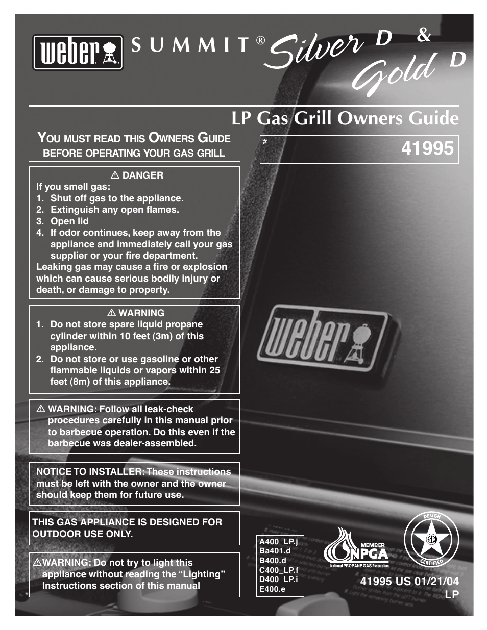 weber 41995 User Manual | 60 pages