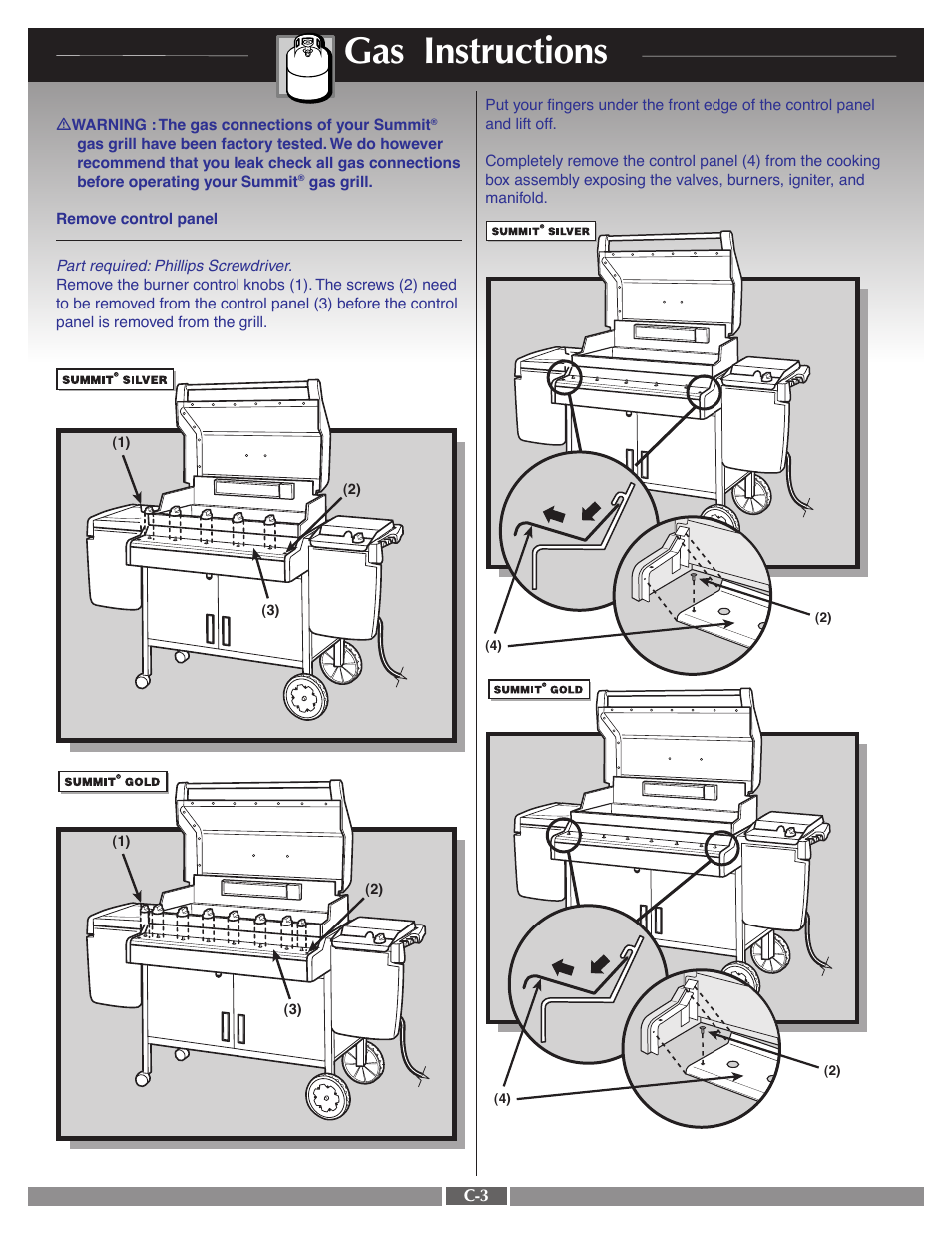 Gas instructions | weber 41995 User Manual | Page 34 / 60