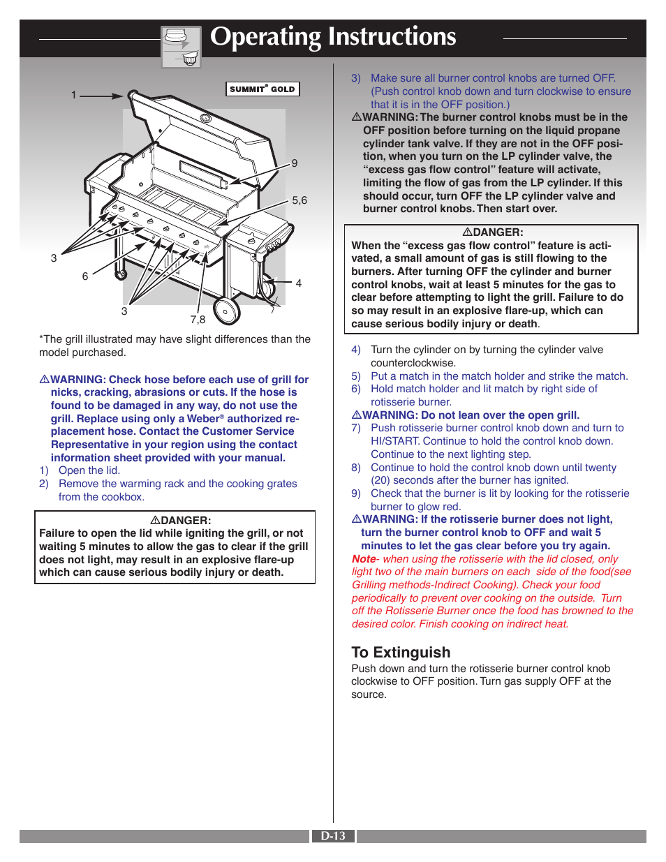 Operating instructions | weber 41995 User Manual | Page 52 / 60