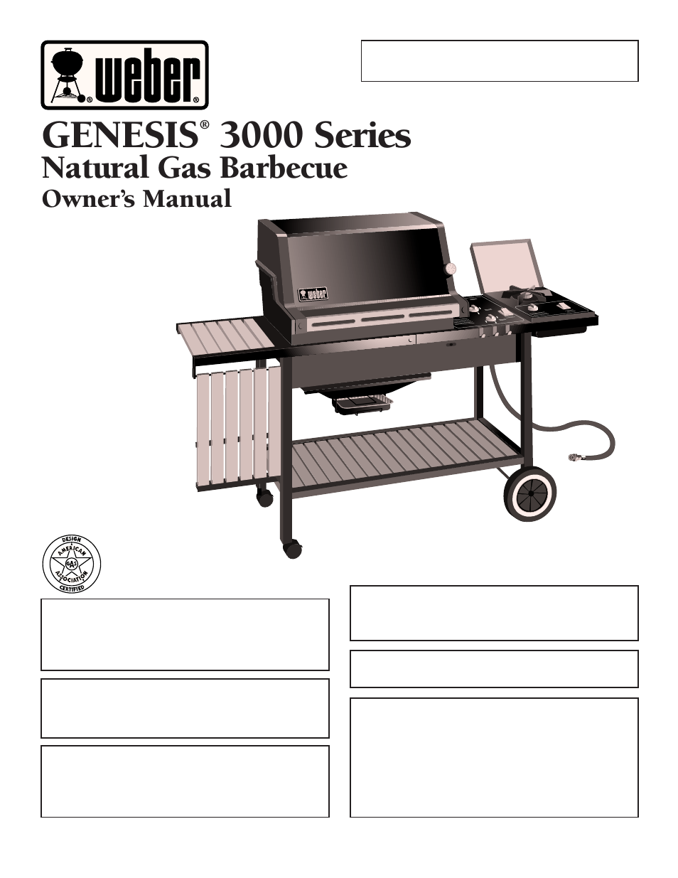 weber 3000 Series User Manual | 36 pages