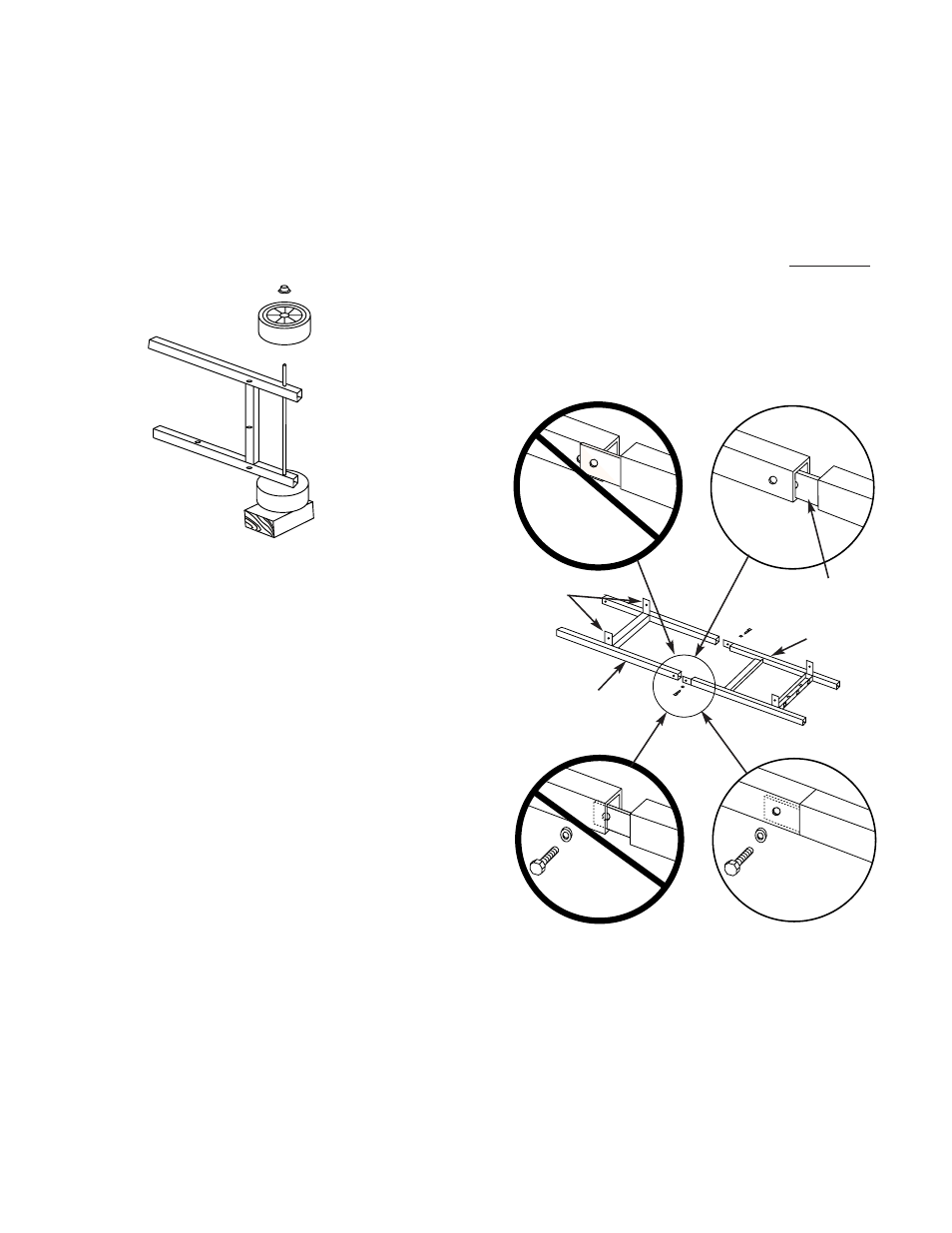 Assemble wheels, Assemble frame, Step 2 assemble wheels | Step 3 assemble frame | weber 3000 Series User Manual | Page 10 / 36