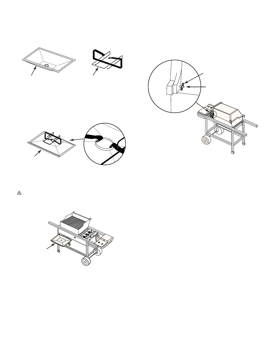 Install the bottom tray, Install the lid | weber 3000 Series User Manual | Page 18 / 36
