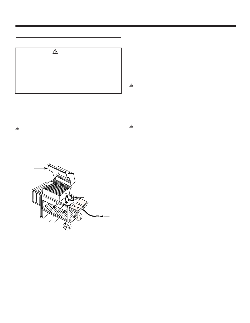 Operating instructions, Lighting, Crossover ignition system | To extinguish, Ƽdanger | weber 3000 Series User Manual | Page 22 / 36