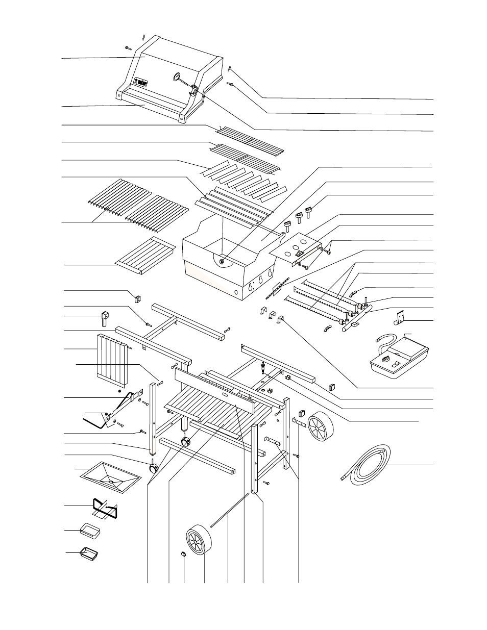 Parts list | weber 3000 Series User Manual | Page 32 / 36
