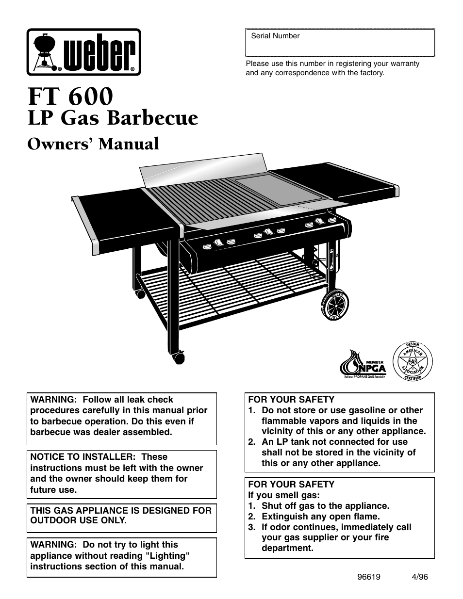 weber FT 600 User Manual | 48 pages